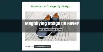 Bootstrap 4 Magnifying Image On Hover
