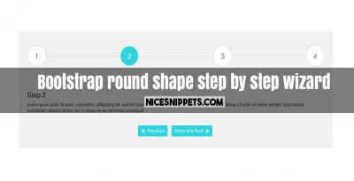 Bootstrap round shape step by step wizard