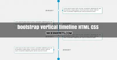 Sample bootstrap code of timeline design using html and css