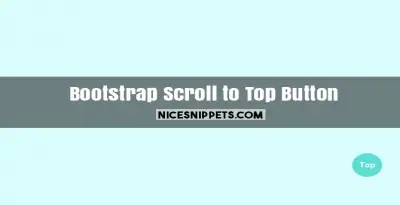Scroll to top button using bootstrap sample code