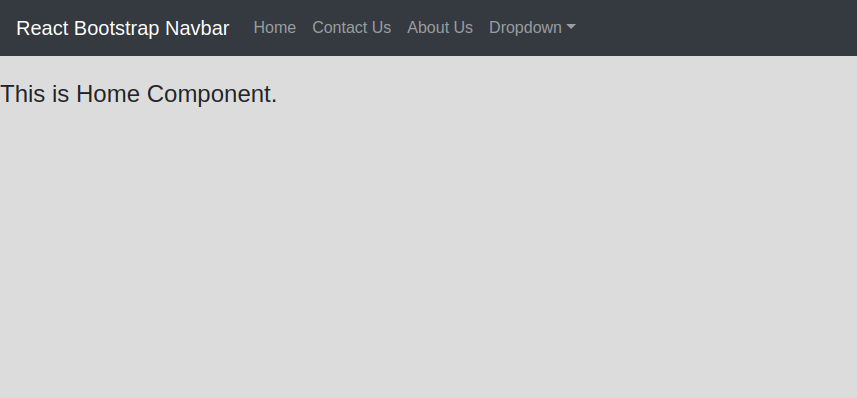 React Bootstrap Navbar Example