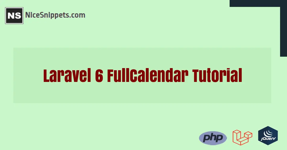 How to Use Fullcalendar in Laravel?