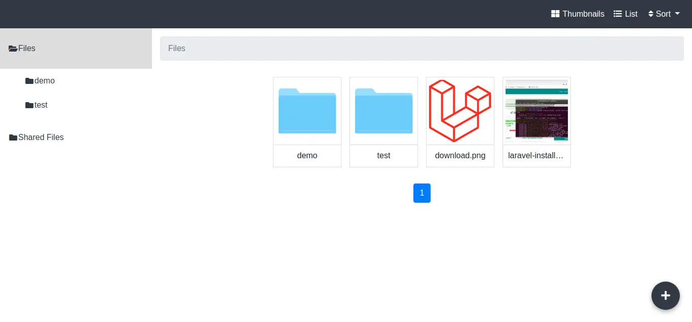 Laravel File Manager Tutorial Example