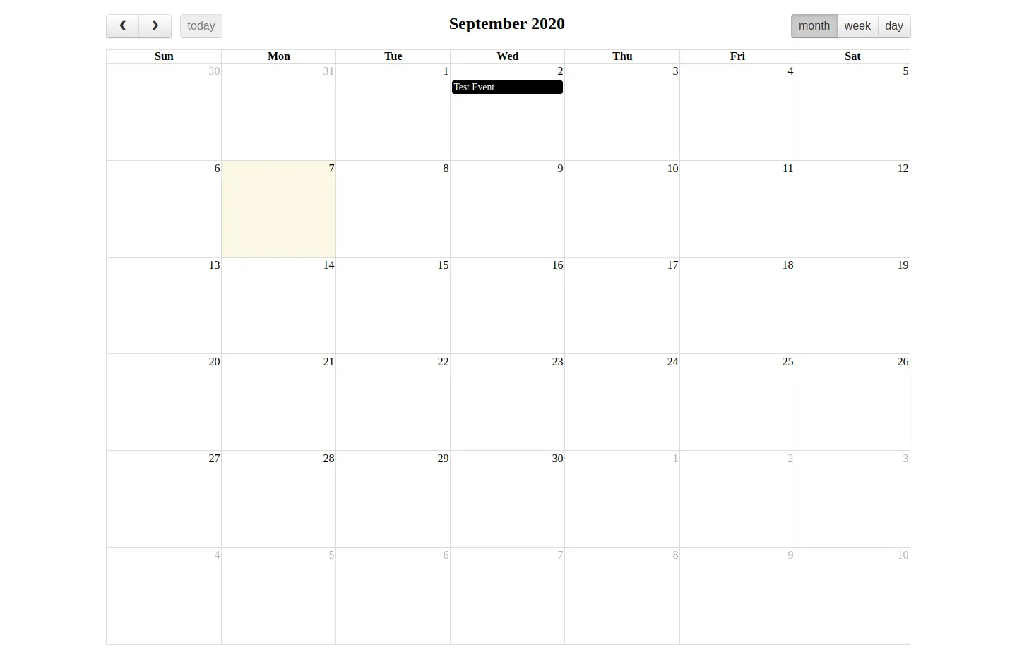 Fullcalendar Change Event color Dynamically Example