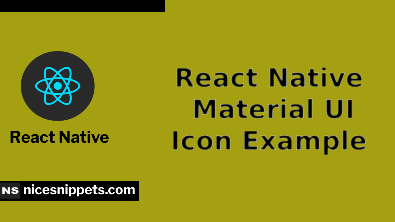 React Native Material UI Icon Example 
