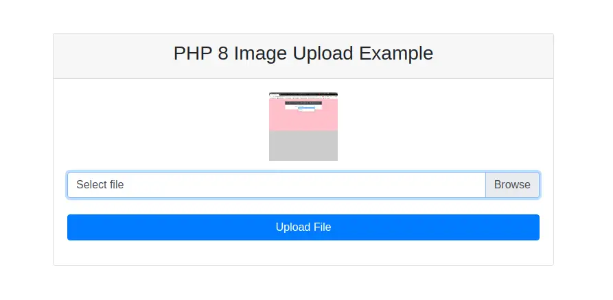 PHP 8 Upload & Store File/Image in MySQL Database Tutorial