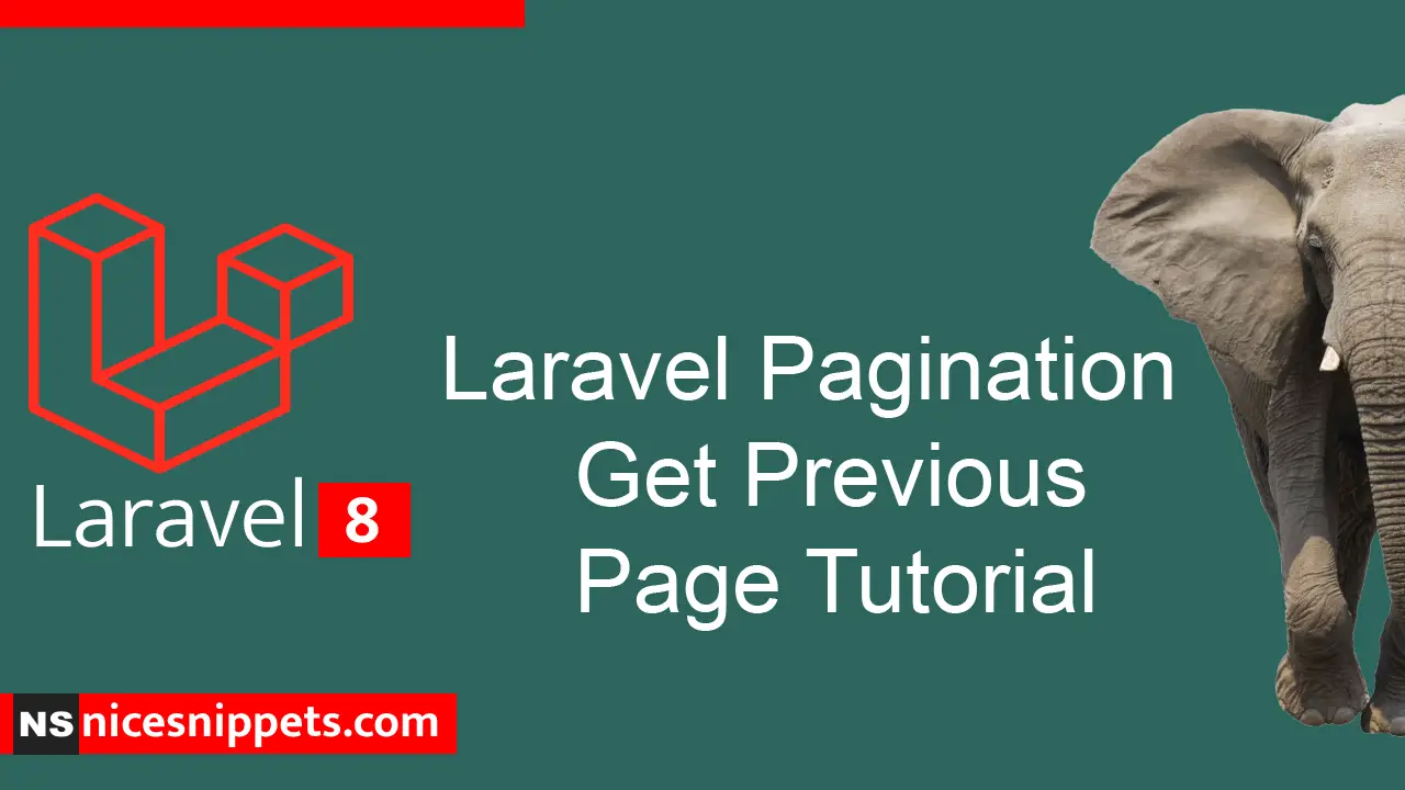 Laravel Pagination Get Previous Page Tutorial