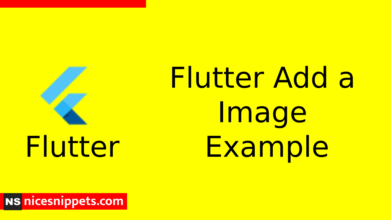 How to Add Image In Flutter?