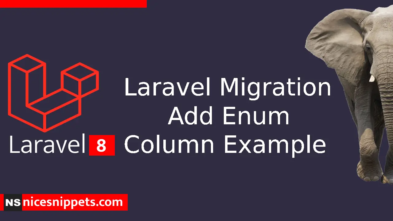 Laravel Migration Add Enum Column Example