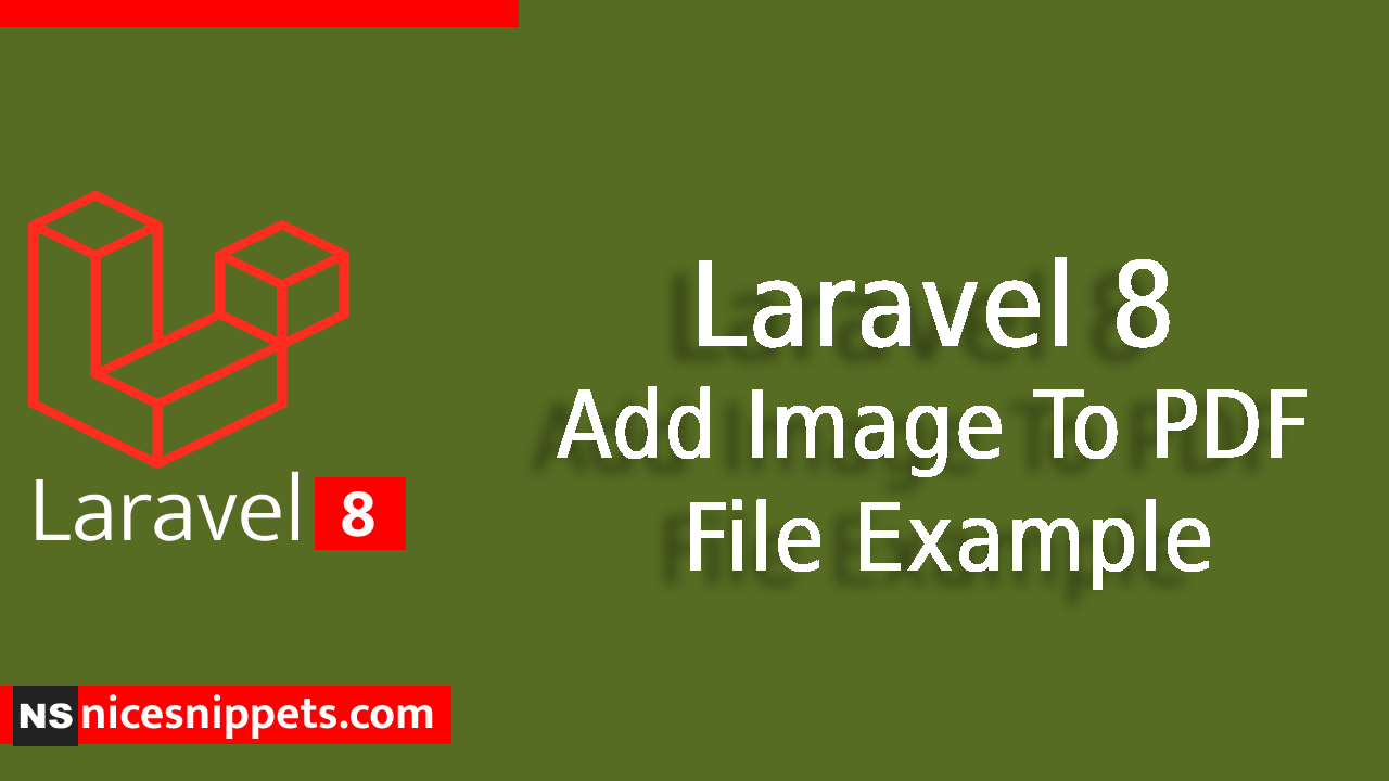 Laravel 8 Add Image To PDF File Example