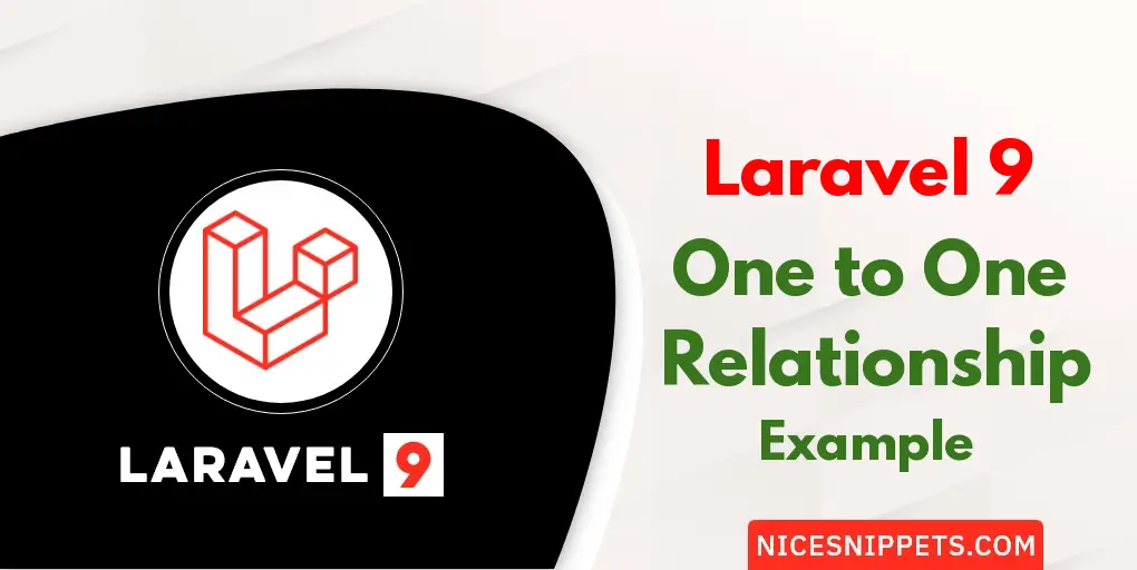 Laravel 9 One to One Relationship Tutorial with Example