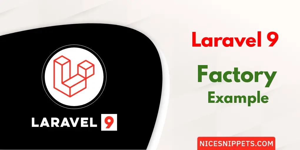 Laravel 9 Factory Example Tutorial