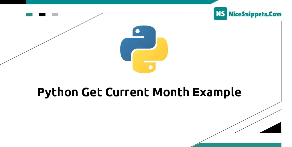 Python Get Current Month Example