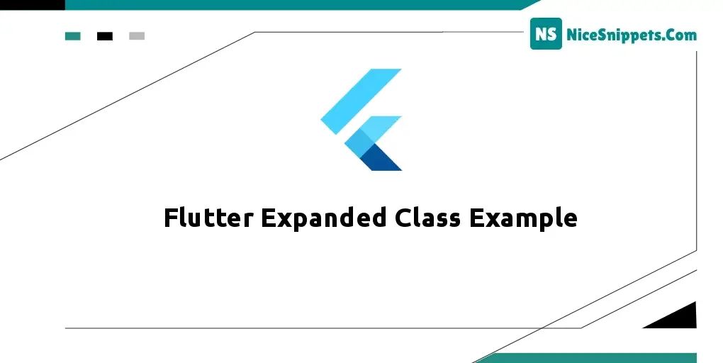 Flutter Expanded Class Example Tutorial