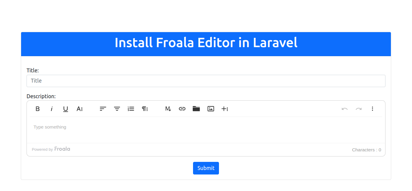 How to Install Froala Editor in Laravel App?