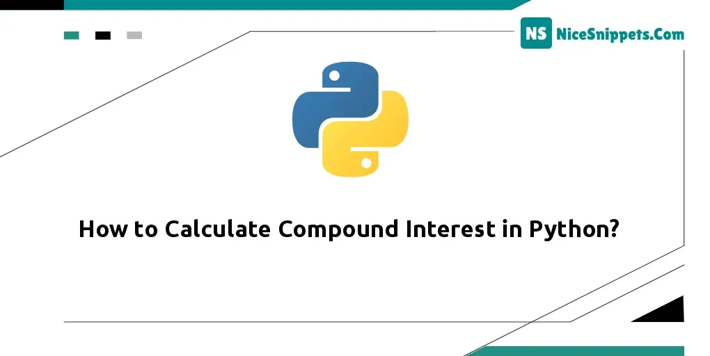 How to Calculate Compound Interest in Python?