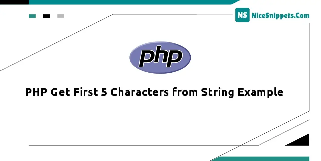 PHP Get First 5 Characters from String Example