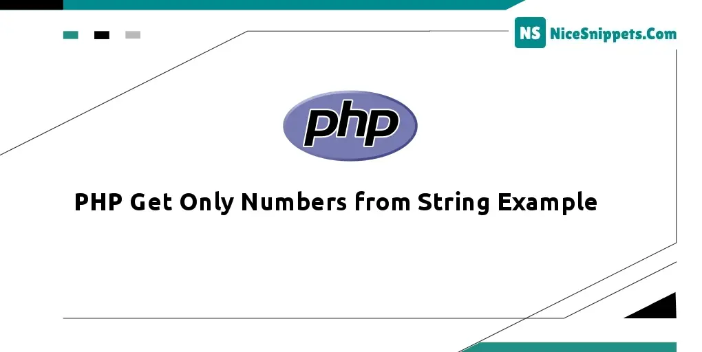 PHP Get Only Numbers from String Example