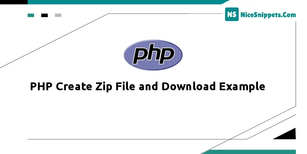 PHP Create Zip File and Download Example