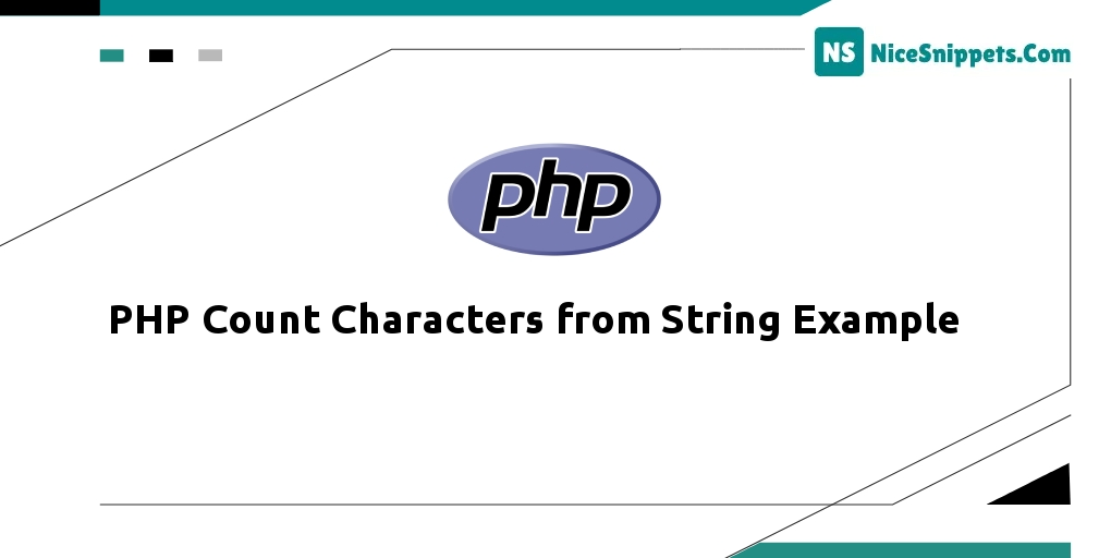 PHP Count Characters from String Example