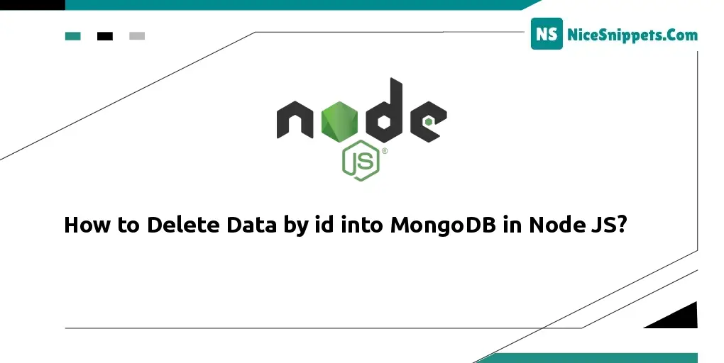How to Delete Data by id into MongoDB in Node JS?