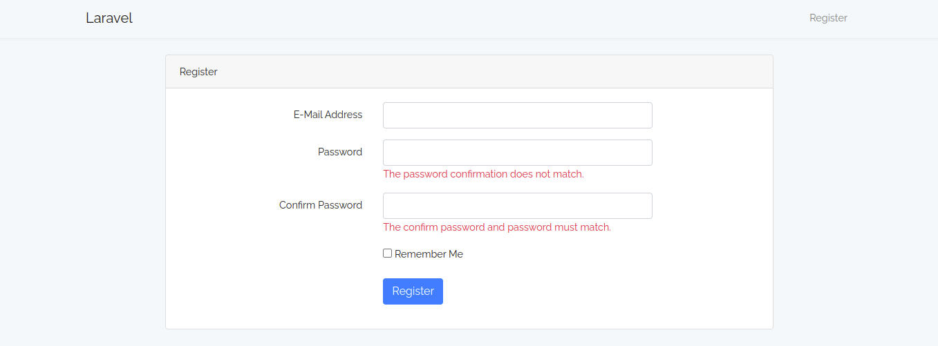 How to Show Password and Confirm Password Validation in Laravel?