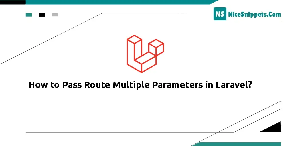 How to Pass Route Multiple Parameters in Laravel?