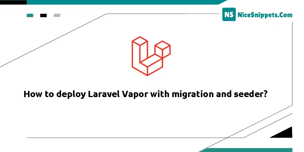 How to deploy Laravel Vapor with migration and seeder?
